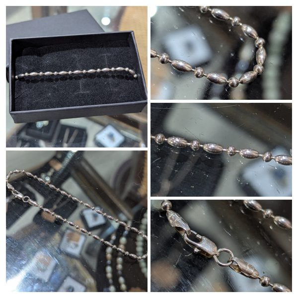 Sterling Silver Beaded Bracelet
