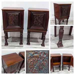 Carved Bedside Cabinets
